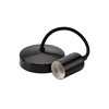 Knightsbridge 6 Inch E27 Contemporary Pendant Set in Matt Black