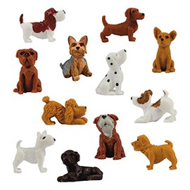 ToyPlaya Adopt A Cute Puppy Toy Animal Figures, Animal Lover Desk Toy 20 pcs