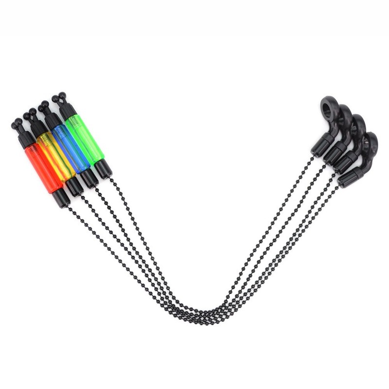 Carp Fishing Swingers with Bite Alarm, Red, Yellow, Blue, Green,