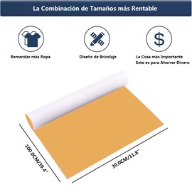 Parches de Reparación de Piel Autoadhesiva para Muebles - Dos Piezas Reparación de Cuero Pegatinas, Parche de Reparación de Cuero para Sofásde, 30 x 100 CM (2 Rollos, Caqui)