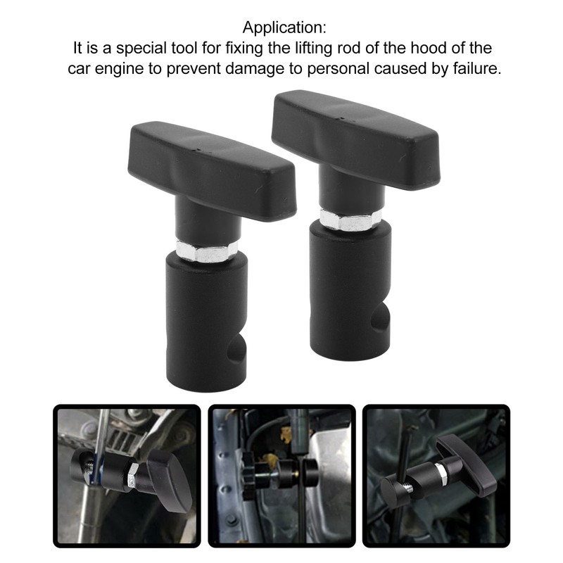 2pcs Lift Support Clamp Hood Strut Clamp and Spark Plug