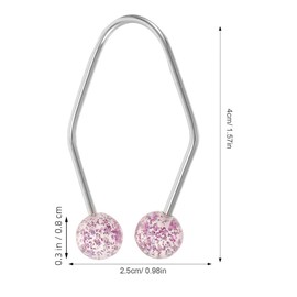 Beavorty 2pcs Dimple Trainer Face Dimple Maker Cheeks Clip Jaw Exerciser Face Exerciser Device Jaw Line Exerciser Dimple Shaper Dimple Maker for Cheeks Facial Tools Purple Stainless Steel