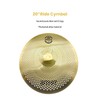 Low Volume Cymbal Pack,5 Pieces Set -14" Hi-Hats, 16" Crash,