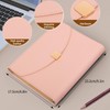 PU Leather A5 Binder Notebook, 6 Ring Budget Binder Journal