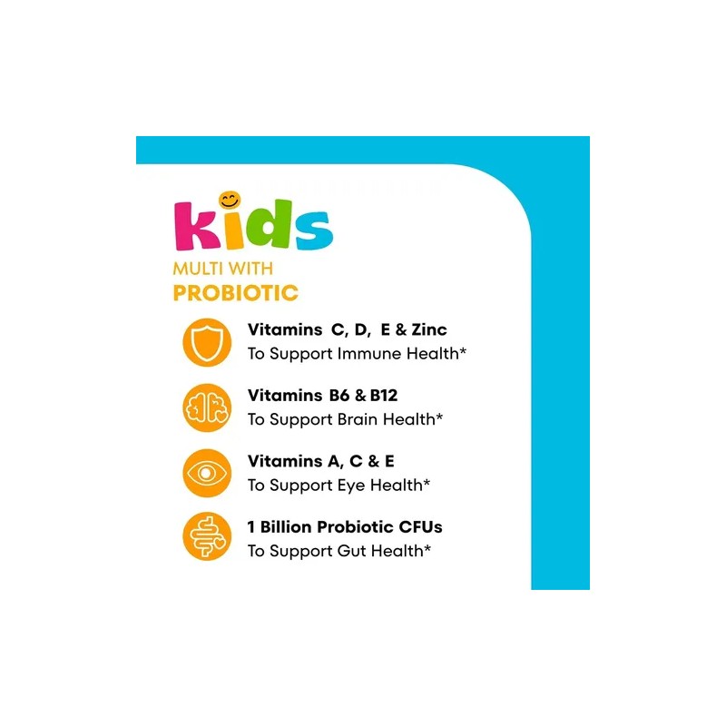 One A Day Multivitaminico + Probióticos Para Niños 60gomitas