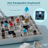 RK ROYAL KLUDGE 60% Mechanical Keyboard RK61 CNC, Wired Gaming