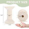 WRINGKIT 50 Pieces Wooden Spools for Crafts, Barrel Empty Thread
