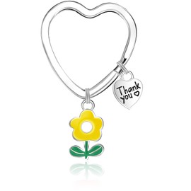 Ninivi Teacher Gifts Keyring, Thank You Teacher Gifts, Best Teacher Gifts for Women, Teacher Leaving Gifts from Kids, Nursery Teacher Appreciation Present for Birthday Graduation Thanksgiving (Yellow)