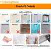 ThsGivingStore Suction Sink Sponge Holder with Brush Holder, 2-in-1 Adhesive