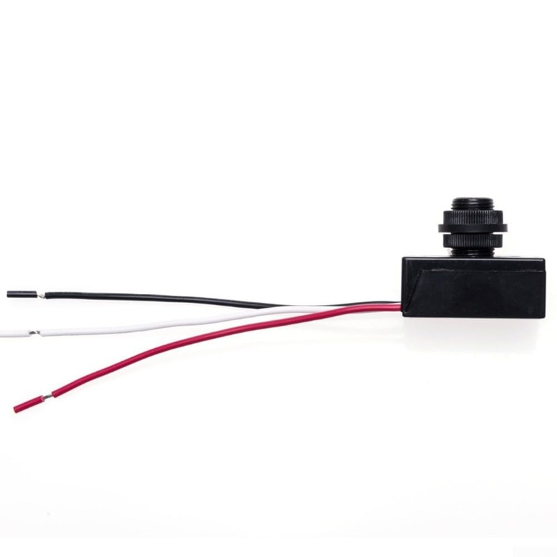 Photocell Sensor, DC 12V-48V Street Light Control Switch Button Style