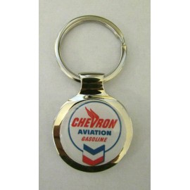 Chevron Gas Key Chain, Chevron Gasoline Logo Keychain, Chevron Keychain