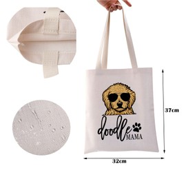ZJXHPO Golden Doodle Mom Gift Dog Lover Gift Funny Doodle Mama Zipper Pouch Makeup Bag (C-Doodle Tote)