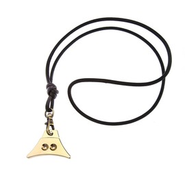 Logan Whistles Turbo Solid Brass Whistle and Lamb Nappa Lanyard