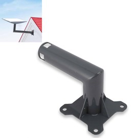 Starlink Mounting Kit Heavy Duty Aluminum Alloy Short Wall/Roof Mount for Gen 2 V2 - Adjustable Pole Mount Bracket with Screws & Expansion Tubes