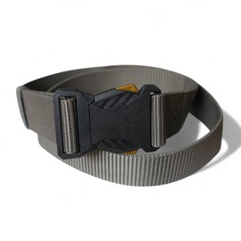 Zipang.com Metal-Free Elastic Belt - Non-Metal Nickel Free TSA Approved Stretch Web Belt for Men Women, Heavy Duty & Comfortable for Travel Outdoor Casual Wear (Gray, 47.25in / 120cm)