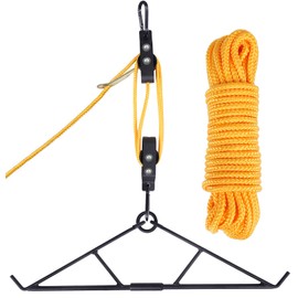 WHSSFINE Deer Hanger for Skinning, Deer Hunting Game Hoist Pulley Lift System with Gambrel, Max to 700LB for Hanging and Processing Deer Hog Goat