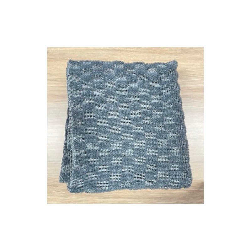 Yiclick Peeling-Körperschrubber, Rückenschrubber, Badeschwamm, Luffa für Körperpeeling, Grau
