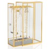 Glass Necklace Organizer Holder, Jewelry Organizer Necklace Holder with Hanging
