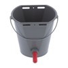 8L Plastic Feeder Bucket with Nipples Check Valves Feeding Equipment