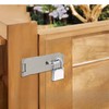 Qaixwuyi 2 Sets of Shear Hasp 4 Inch Padlock Hasp