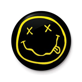 Nirvana Smiley Face Logo Button Badge