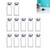 Empty Vials with Self Healing Injection Port with Off Aluminum