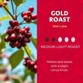 Lion Coffee Gold Roast Coffee Pods - Single-Serve Pods - Smooth Medium Roast - Arabica Coffee - Compatible with Single-Serve Brewing Systems - 12 Count Box