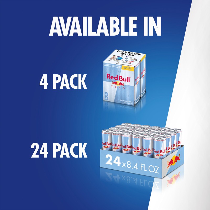 Red Bull Zero Energy Drink, 8.4 fl. oz., with 80mg