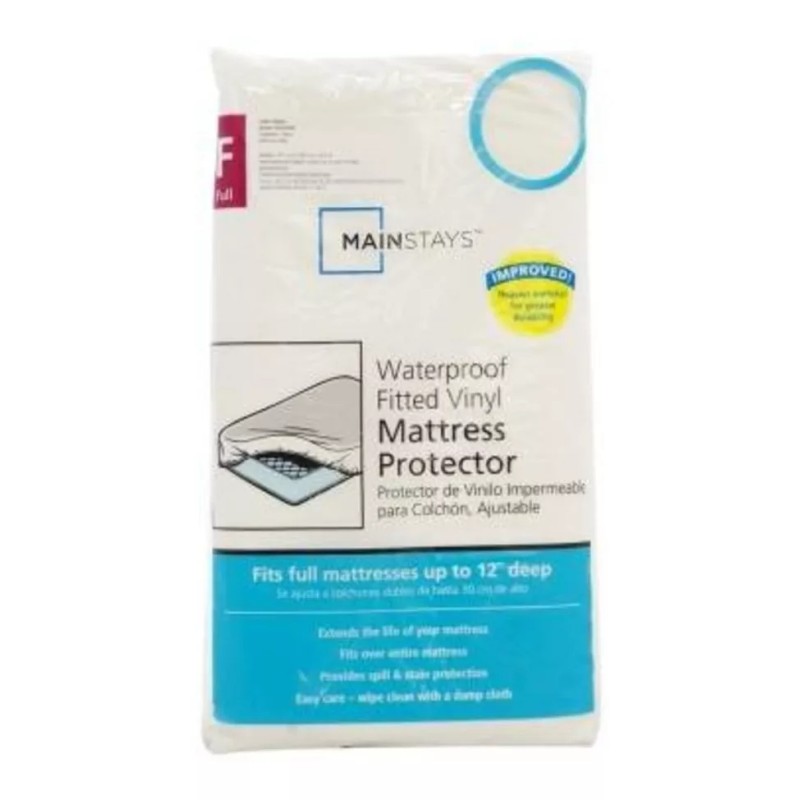 Main Protector Cubre Colchon Matrimonial Impermeable Blanco