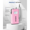 AIRSEE Rechargeable 30000RPM Electric Nail Drill Professional Portable E File