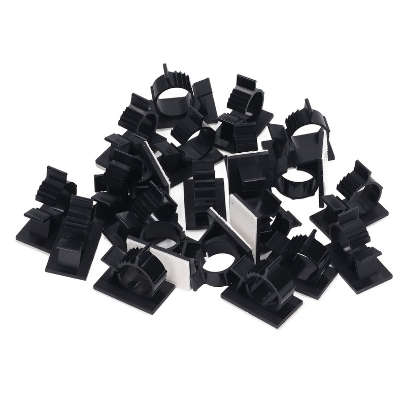 100 Pcs Cable Clips Adjustable Self Adhesive Wire Management Clamps