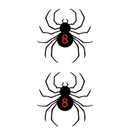 MANZ Shizuku Cosplay Tattoo,Anime Chrollo Lucilfer Cosplay Costume Accessories (A, One Size)