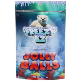 Freeze Dried Jolly Balls - Crunchy Freeze Dried Candy 4 oz (Pack of 2)