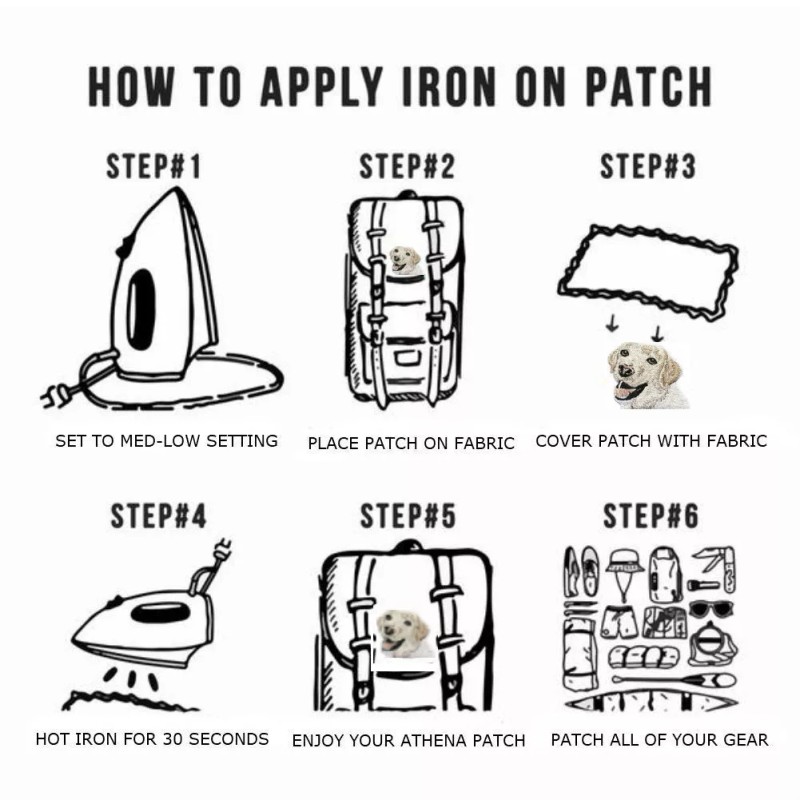 Athena Brands GORILLA Jungle Embroidered Patch Iron-On / Sew-On Motif