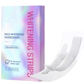 Gentle Teeth Whitening Strips,Professional Teeth Whitening Strips 7 Treatments,Bleaching Teeth Free of Pero/xide for a Radiant Smile,Whitening Strips for Sensitive People,Brighten Teeth Fast