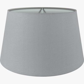 Wogati® Premium Lampshade, E14/E27, Cotton, Various Sizes and Colours, Colour: Grey, Size: XL, Lampshade for Floor Lamp, Hanging Lamp, Table Lamp