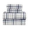 Lodge & Linen Flannel Sheets Queen Size Rich Cotton -High