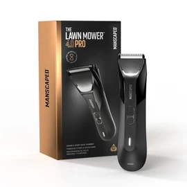MANSCAPED® The Lawn Mower® 4.0 PRO - Cortadora de pelo para ingle y cuerpo, cuchilla SkinSafe™ actualizada, cortadora de pelo húmedo/seco, impermeable, compatible con USB-C e inalámbrica, afeitadora