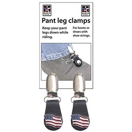 Boot Clip, Pant leg clamp, FLAG (sold as pair) MADE IN USA