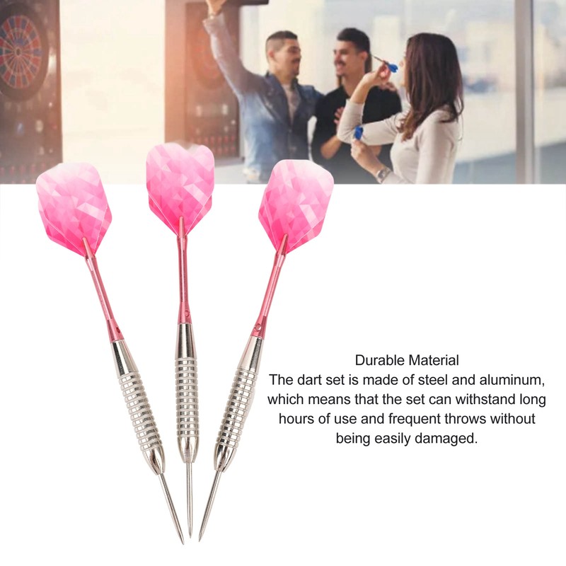 Steel Tip Darts Set Professional Darts Deep Groove Barrel Aluminum
