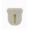 Leviton 13662-OSL Fluorescent Lampholder, Dedicated T8,17mm Lamp Center, Small Bi-Pin, Turn Type with Lamp Lock,Slide On Mounting, White