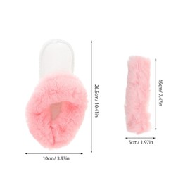 Holibanna 1set Detachable Warm Plush Shoe Inserts for Winter Fluffy Hole Shoe Liners for Adult Women Cozy and Removable Fuzzy Insoles for Slippers Easy to Clean and Replace