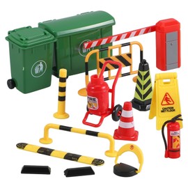 TOYANDONA 1 Set Miniature Traffic Roadblock Mini Signal Model Traffic Road Sign Toy School Teaching Miniature Traffic Barrier Mini Simulation Model Miniature Traffic Sign Tiny Toys