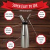 Chef Master 90079 Whipped Cream Dispenser, 1 Liter / 2