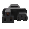 IEC320 C14 to C13 and 5‑15R Power Adapter Male to