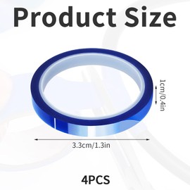 4 PCS Good Adhesion and Fixation: Sublimation tape sticks firmlyto the surface of the object easy to wrap even on uneven surfaces. Heat shrink tape can be used in a variety of ways in the electronic