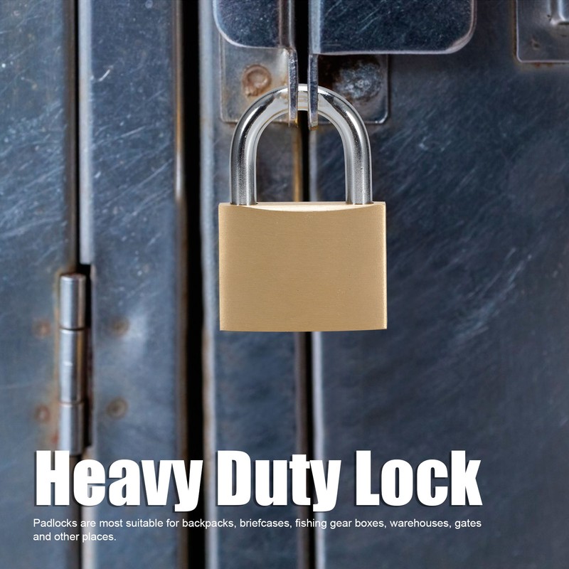 Heavy Duty Outdoor Locker Lock Thick Multifunctional Security Safety Brass