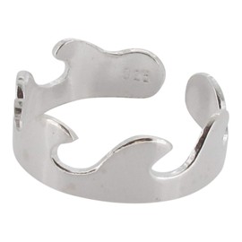 Touch Jewellery 925 Sterling Silver Wave Toe Ring
