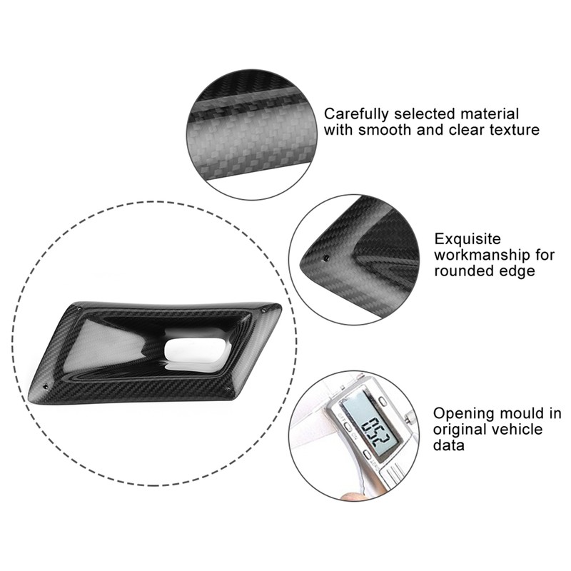 Carbon Fiber Bumper Air Vent Intake Duct Car Accessory Fit
