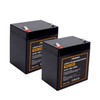 NERMAK 12V 5Ah LiFePO4 Deep Cycle Battery 2 Pack, 2000+